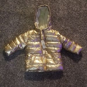 Gold winter coat NWT